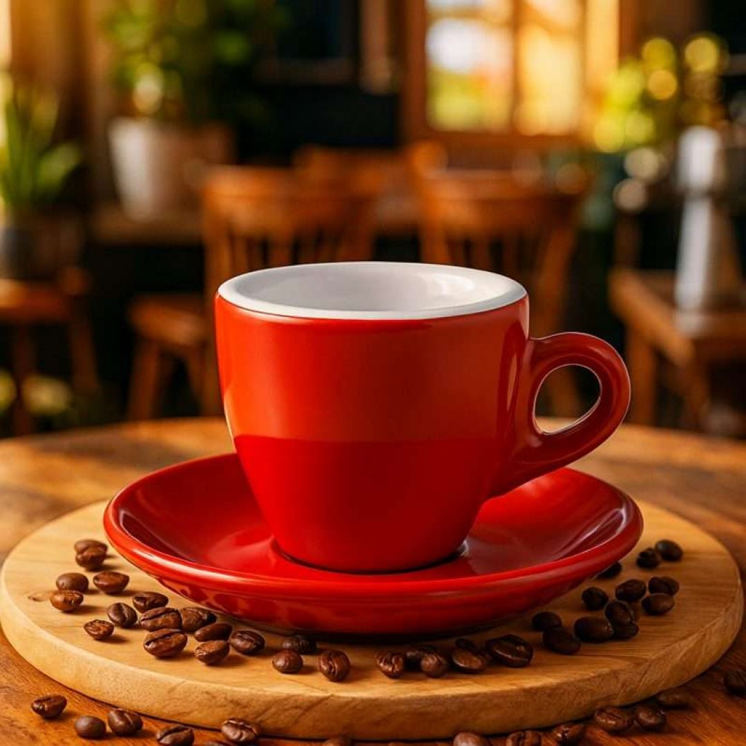 Espresso Tasse Rot